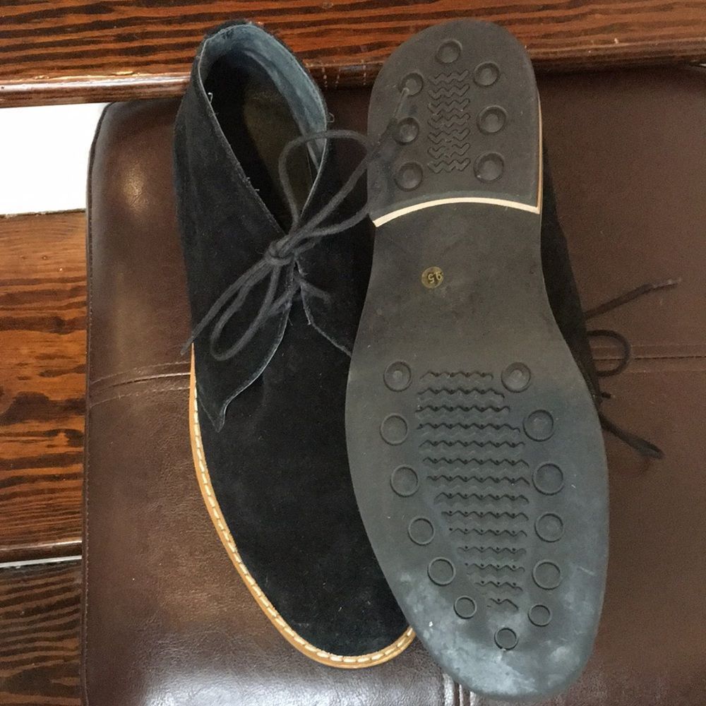 JOSEPH ABBOUD Navy Blue Suede Chukka Ankle Boots Suede Shoes Sz 9.5 - Picture 8 of 13